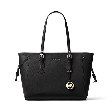 michael kors black medium tote.